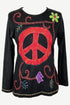 R 265 Bohemian Peace Patch Embroidered Boho Gypsy Blouse