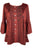 307 B Medieval Bohemian Embroidered Bottom Shirt Blouse - Agan Traders, Burgundy