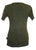 Rib Cotton Peace Symbol Top T-shirt Blouse - Agan Traders, Olive Green