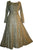 Medieval Vintage Corset Lace Two Tone Renaissance Dress Gown - Agan Traders, Sand