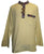 Lightweight Cotton Yoga Casual Shirt Mandarin Henley Style - Agan Traders, Yellow