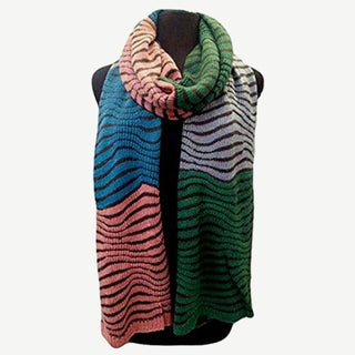 Knitted Tiger Pattern Stretchy Knitted Scarves Shawls