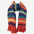 Knitted Waves Trendy Stylish Warm Soft Scarf Stole Multiple Colors