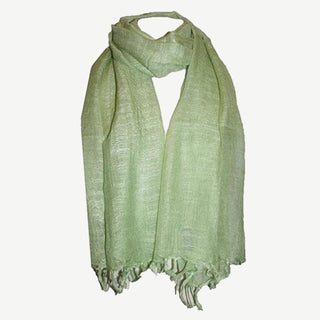 Solid Light Weight Knit Cotton Stripe Scarf or Shawl
