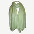 Solid Light Weight Knit Cotton Stripe Scarf or Shawl