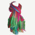 601 Scf Viscous Jaipur Printed Rainbow Shawl Wrap Throw : 26 X 68 inches