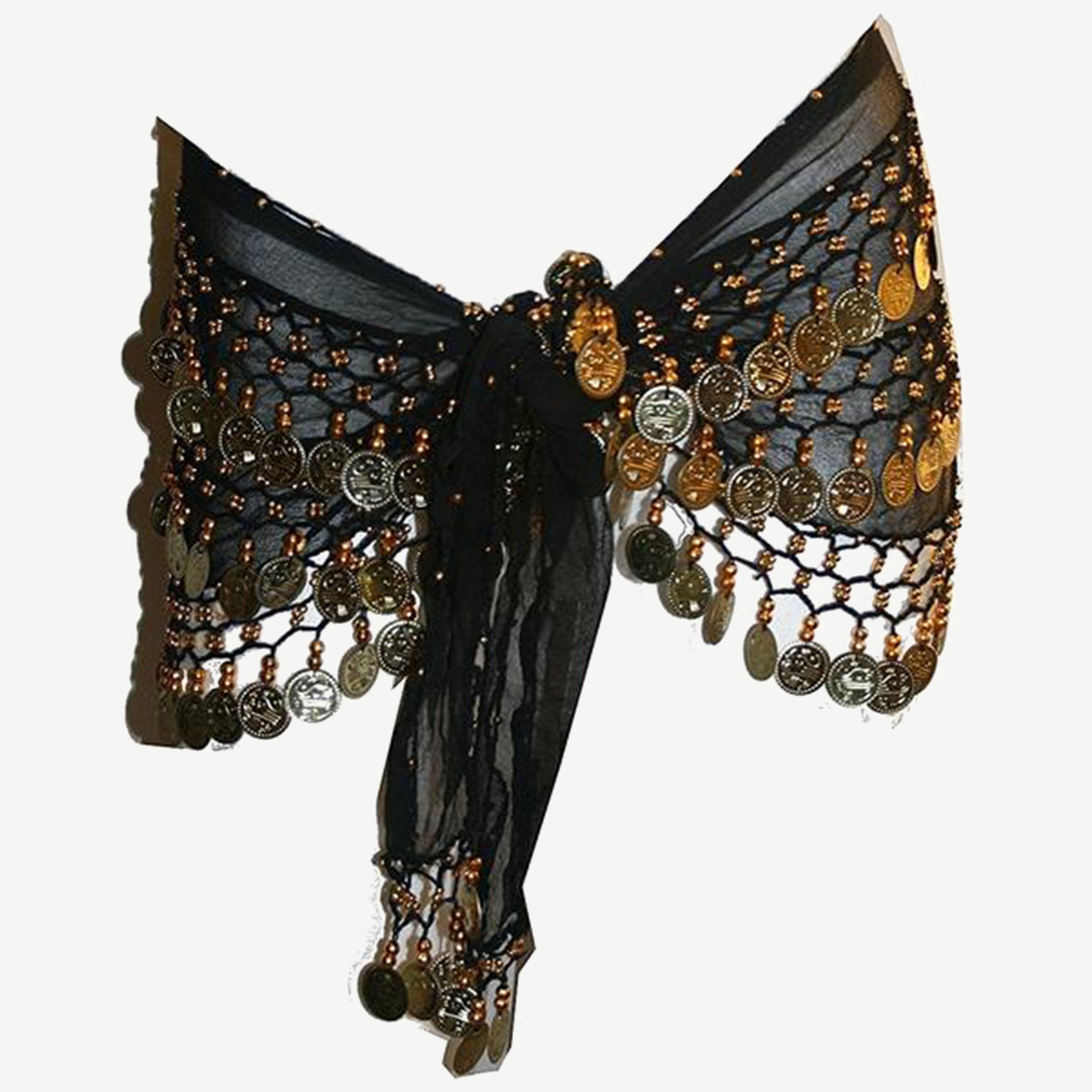 Yellow Belly Dance Hip Scarf, Hand Made Belly Dancing Skirt Coin Sash  Costume With Silver or Gold Coins Free Shipping 