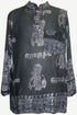 501 MS Unisex Goddess Script Printed Light Weight Sheer Yoga Tunic Shirt