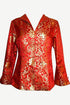 513 JKT Women's Oriental Mandarin Silk Brocade Light Jacket