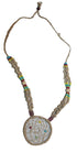 HE-07 Agan Traders Spider Web Beads Hemp Stranded Necklace Adjustable Length