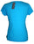 Ying Yang Embroidered Stretchy Yoga Tee - Agan Traders, Turquoise