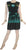 RD 16 Agan Traders Nepal Bohemian Gypsy Knit Cotton Knee Length Summer Dress - Agan Traders, Green Black