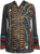 RJ 51 Agan Traders Bohemian Nepal Hoodie Gypsy Knit Cotton Patch Rib Jacket - Agan Traders, Black Orange2