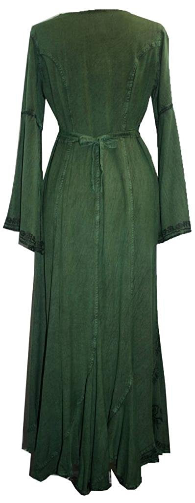 205 DR Renaissance Bell Sleeve Corset Scalloped Hem Dress Gown Agan Traders 205 DR Renaissance Bell Sleeve Corset Scalloped Hem Dress Gown Agan Traders