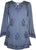 Embroidered Front V Neck Vintage Blouse - Agan Traders, Lilac C