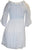 Rayon Crape Bohemian Medieval Peasant Gothic Short Baby Doll Dress - Agan Traders, White