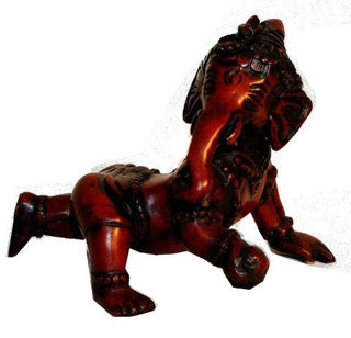Resin Baby Ganesh Crawling Statue Figurine - Agan Traders