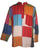 Light Weight Cotton Patchwork Mandarin Style Henley Tunic Kurta Shirt Top - Agan Traders, Multi 2