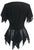 Gypsy Assymetrical Sheer Hem Top Blouse - Agan Traders, Black