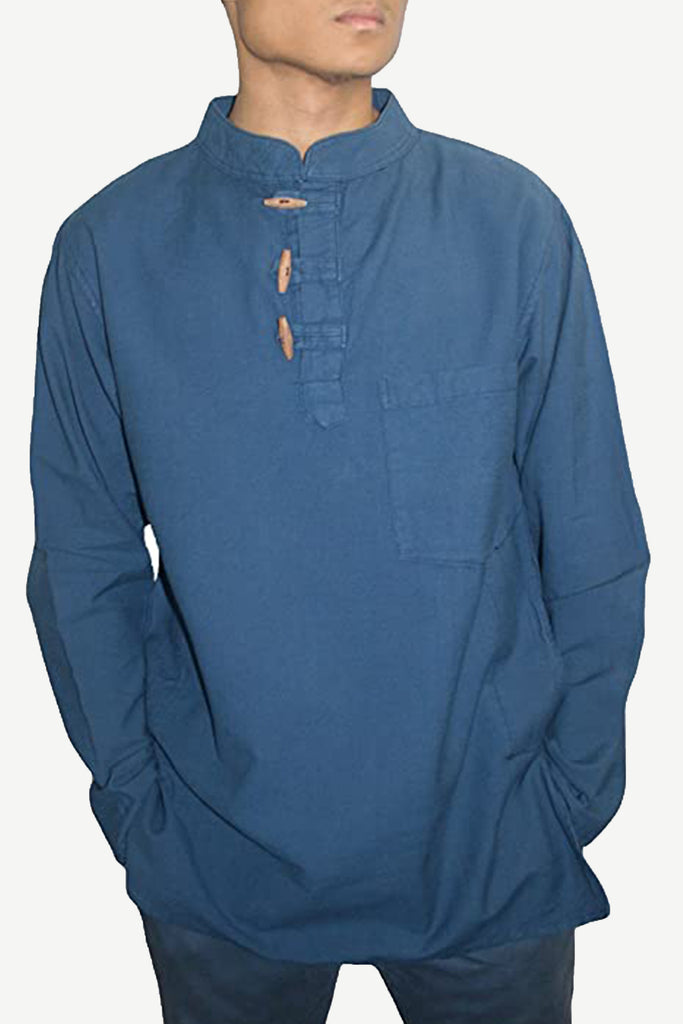 543 MS Men's 3 button Henley Tunic Shirt – Agan Traders