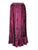 Rayon Velvet Gypsy Medieval Renaissance Scallops Vintage Skirt - Agan Traders, Plum