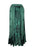 Rayon Velvet Gypsy Medieval Renaissance Scallops Vintage Skirt - Agan Traders, Green
