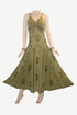594 DR Summer Spaghetti Strap Embroidered Sleeveless Dress