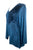 Women's Bohemian Exotic Velvet Embroidered Button Down Long Sleeve Tunic Blouse - Agan Traders, Blue
