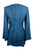 Women's Bohemian Exotic Velvet Embroidered Button Down Long Sleeve Tunic Blouse - Agan Traders, Blue