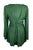 Women's Bohemian Exotic Velvet Embroidered Button Down Long Sleeve Tunic Blouse - Agan Traders, Green