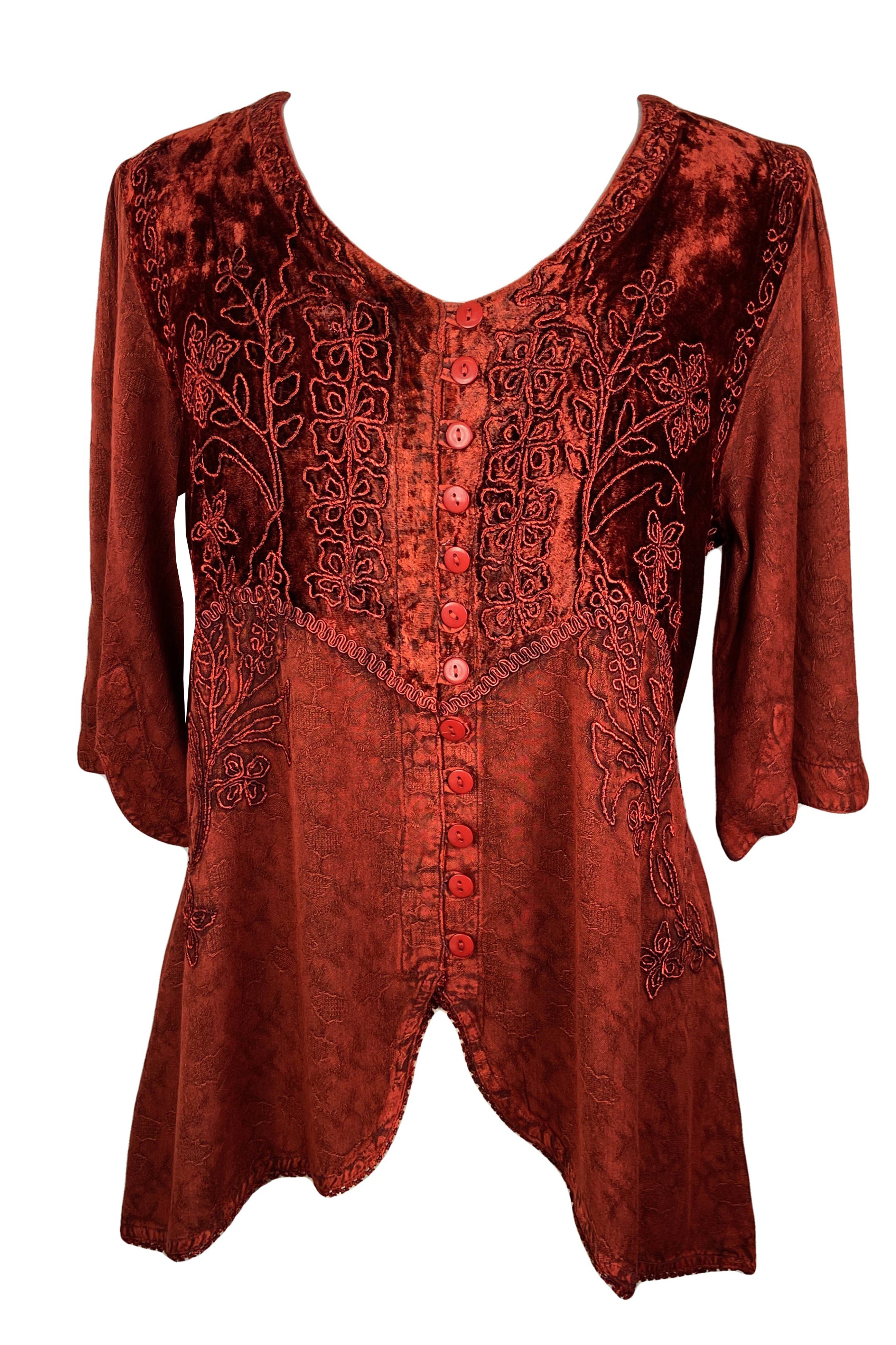 Bohemian blouse in responsible cotton voile Shirts, Tunics Woman 23GARDIEN  — Elora