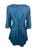 Bohemian Ari Embroidered Button Down Tunic Blouse ~ 604 B  - Agan Traders, Blue