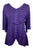 Bohemian Ari Embroidered Button Down Tunic Blouse ~ 604 B  - Agan Traders, Purple