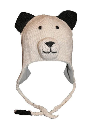 2-Ply Wool Adult Animal Hat - Agan Traders, Polar Bear