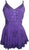 Medieval Gypsy Embroidered Spaghetti Strap Tank Top - Agan Traders, Purple