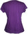 Ying Yang Embroidered Stretchy Yoga Tee - Agan Traders, Purple