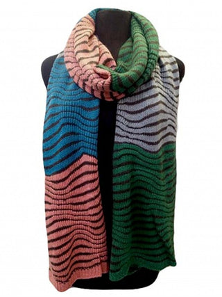 Knitted Tiger Pattern Stretchy Knitted Scarves Shawls - Agan Traders
