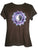 Ying Yang Embroidered Stretchy Yoga Tee - Agan Traders, Choco Brown