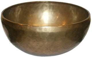 Large D Note Tibetan Meditating Singing Bowl Set (7.5 diameter; 2 lbs 4oz) - Agan Traders