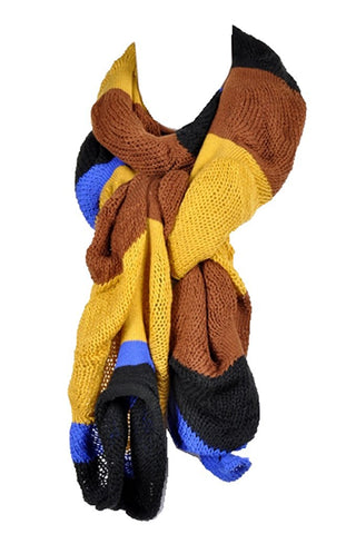 Knit Stretchy Colorful Warm Soft Scarf Shawl - Agan Traders