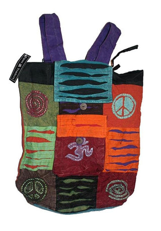 Agan Traders Bohemian Cotton Patchwork Gypsy Rucksack Backpack - Agan Traders, Style 11