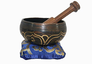 Antique Tibetan Auspicious Symbol Bowl Set - Agan Traders, SB 3016 B