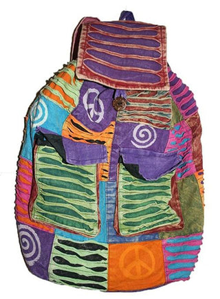 Agan Traders Bohemian Cotton Patchwork Gypsy Rucksack Backpack - Agan Traders, Style 13