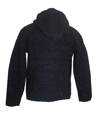 UFM 5 Lamb's Wool Warm Fleece Winter Sherpa Hoodie Sweater Coat Jacket - Agan Traders, Charcoal