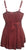 Medieval Gypsy Embroidered Spaghetti Strap Tank Top - Agan Traders, Burgundy