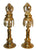 Bronze Oil Lamp(Panas) with Lord Ganesha & Lord Kumar[25 inches tall] - Agan Traders