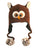 Agan Traders Wool Animal Knit Fleece Lined Flap trapper Hat Child Kids Size - Agan Traders, Owl Brown