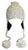 Highland Wool Knit Beanie Fleece Earflap Beanies - Agan Traders, 1411 CR