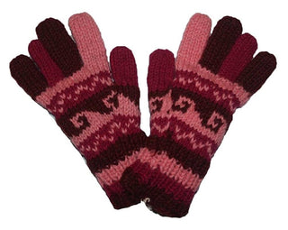 Knit Ski Mitten Gloves - Agan Traders, Pink Multi