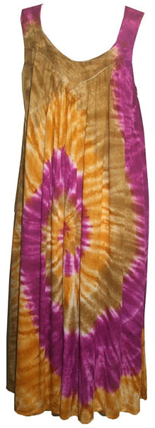 100% Cotton - Tie Dye - Orange/Purple - Sold by Half Metre – Kayes